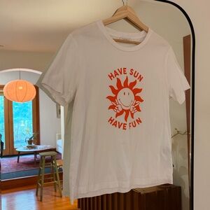 Sandro Tee “Have Sun Have Fun” Size Small